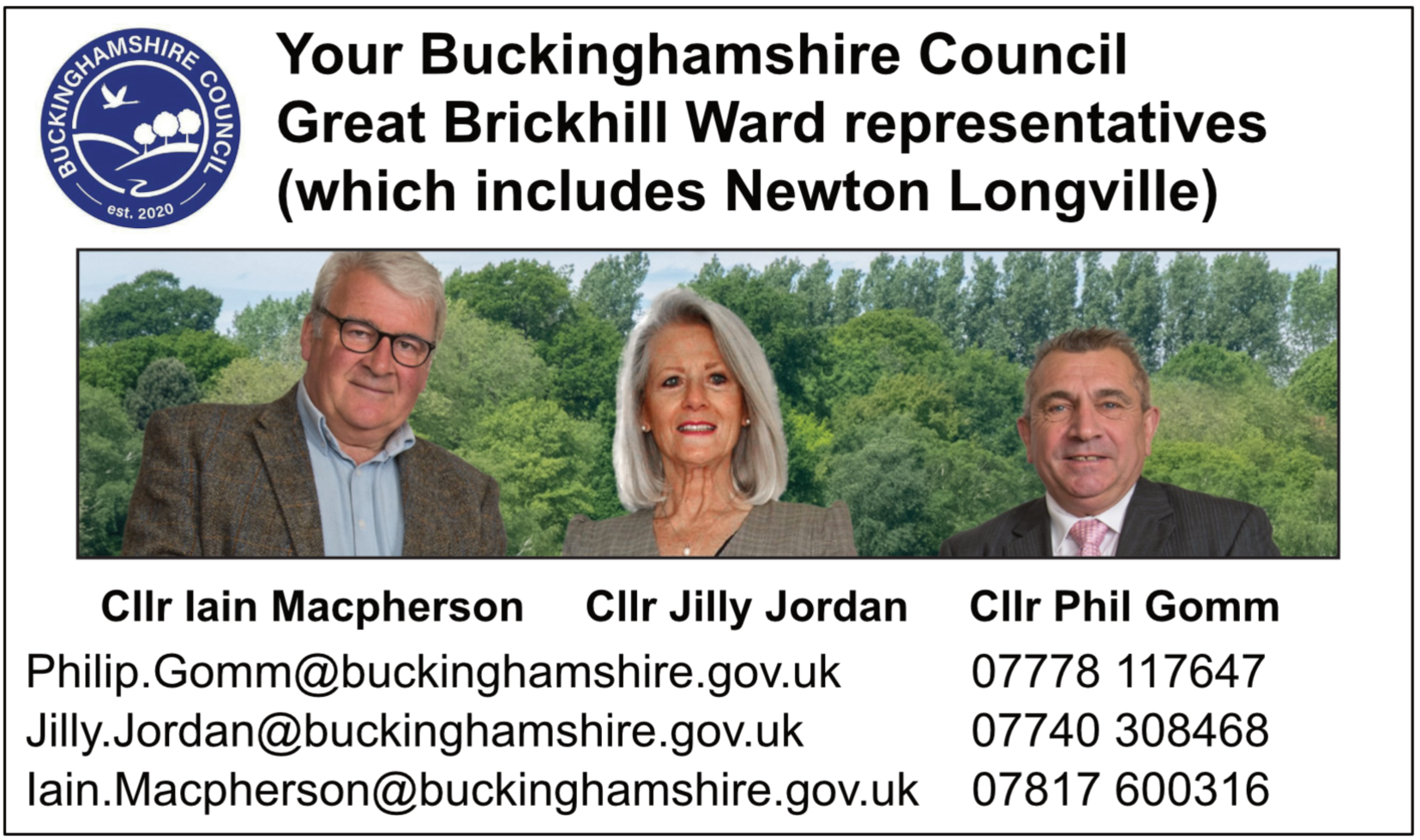 Great Brickhill Ward Councillors